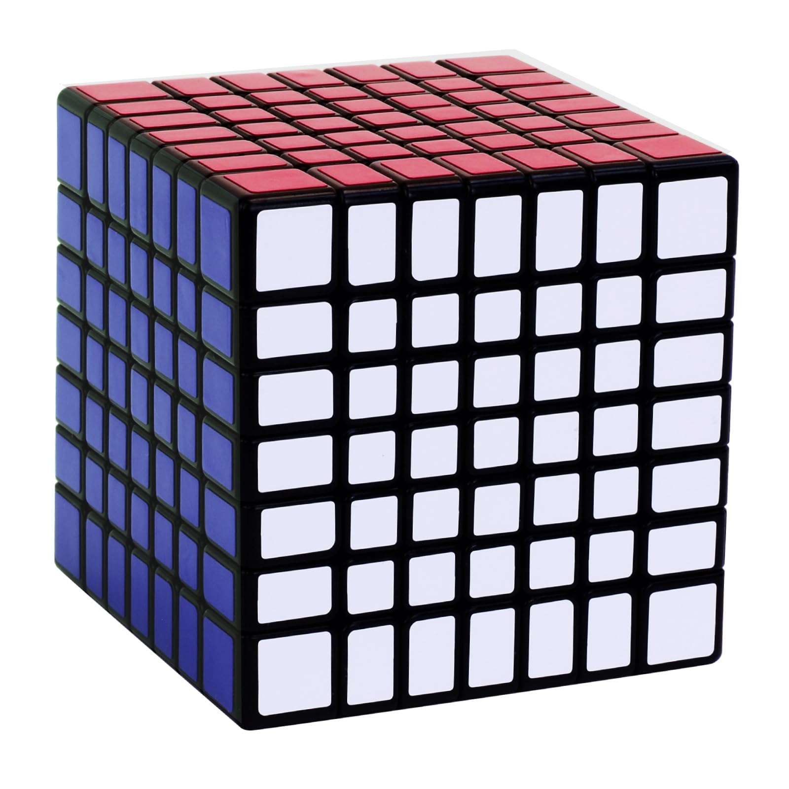 Shengshou Rompecabezas de cubo de velocidad 7x7 negro