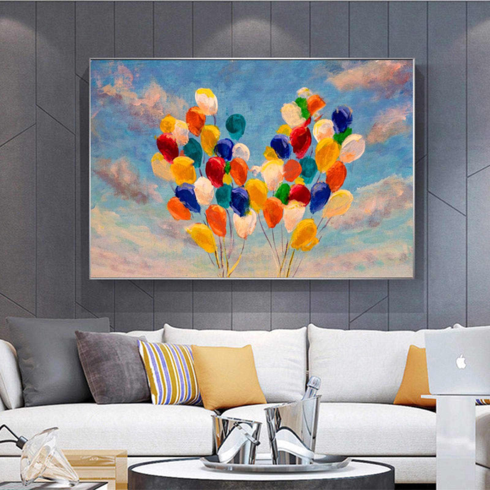 Ballon photo toile grand format déco murale abstraite impression haute définition