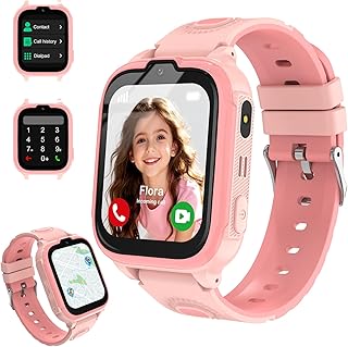 POFIBO Children’s Smartwatch 4G with GPS and SIM Card – Smartwatch Children with Video Calling, Calls, Voice Chat, SOS, Ga…