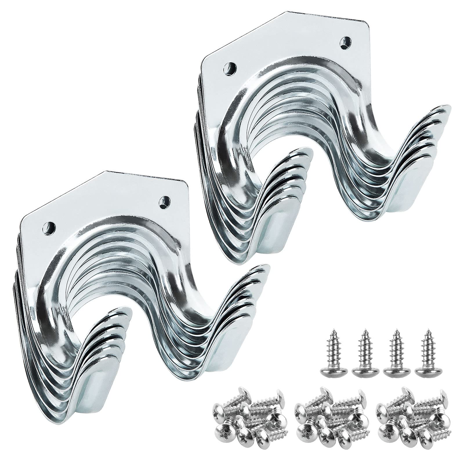 Ganci Da Parete Heavy Duty Per Garage - Organizza Attrezzi, Bici E Tanto Altro - Piccoli (9x12 Cm) Ma Super Resistenti! - Foto 2