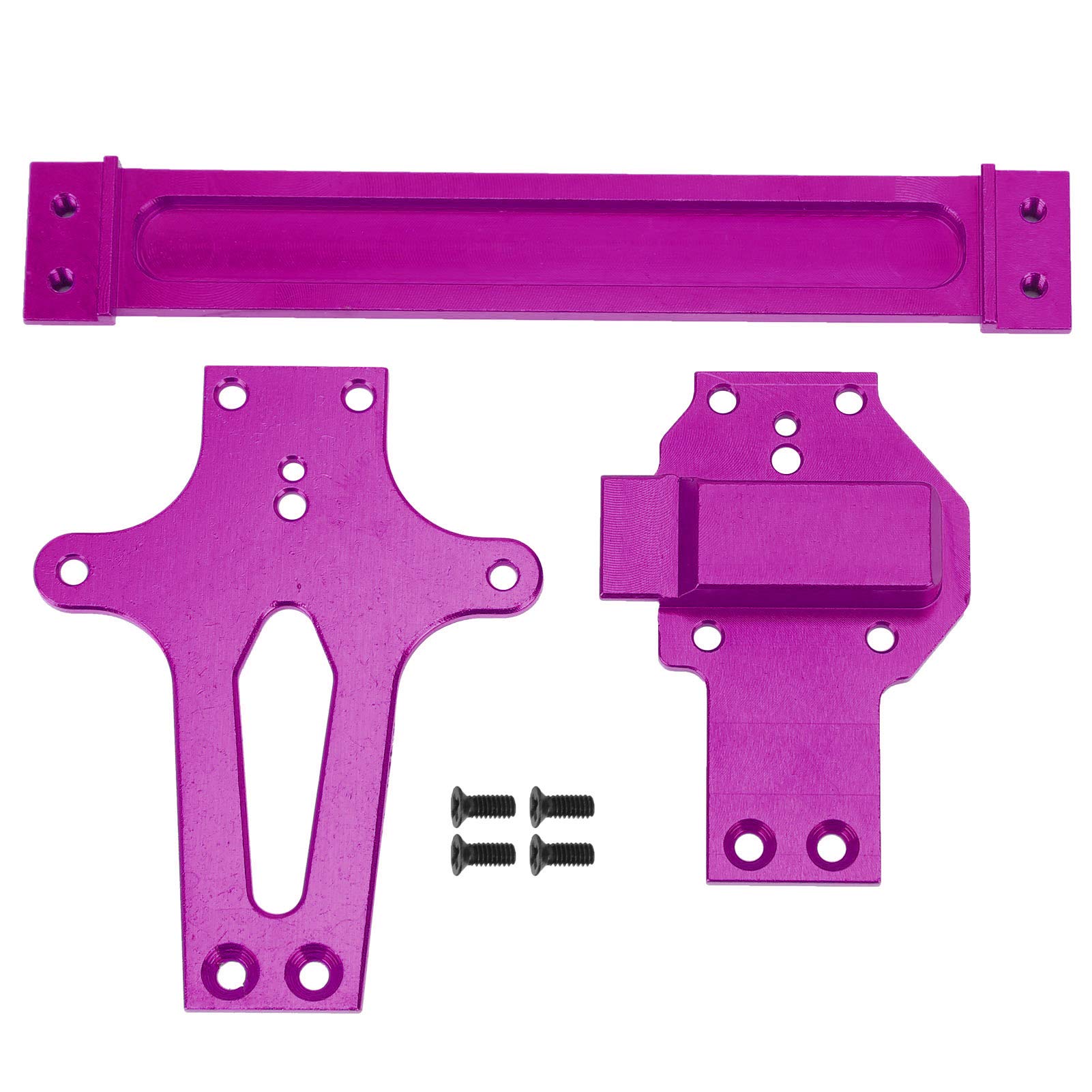 Dilwe 1/12 Scale RC Radio Tray Spare Parts Suitable for WLtoys 1/12 124019 Replacement(Purple)