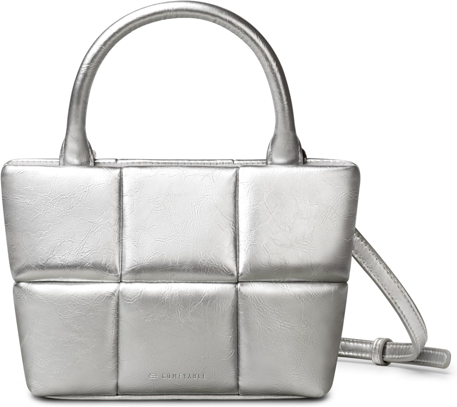 Comfyable Quilted Crossbody Bag for Women, Puffy Crossbody Purse, Small Top Handle Bag