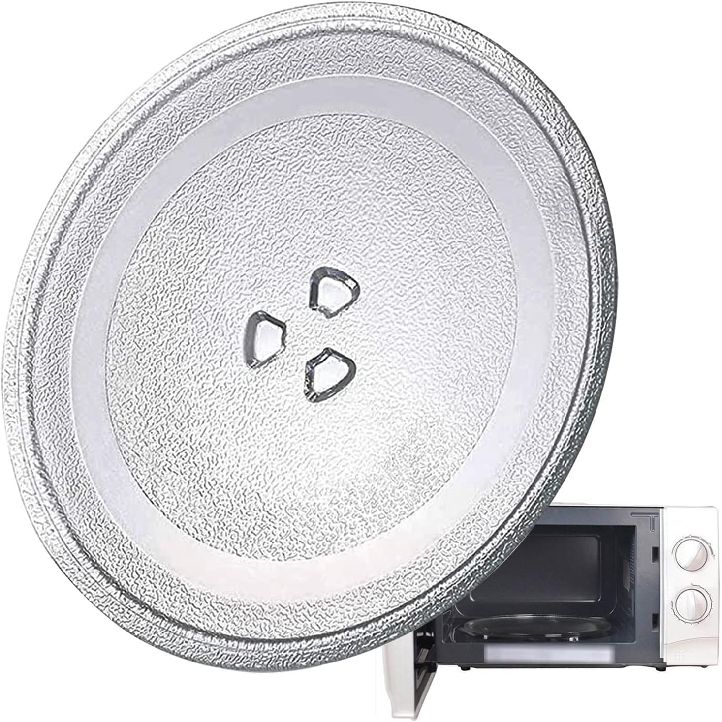 Microwave Glass Turntable Plate, Microwave Glass Plate Replacement, Round, 9.6" 10