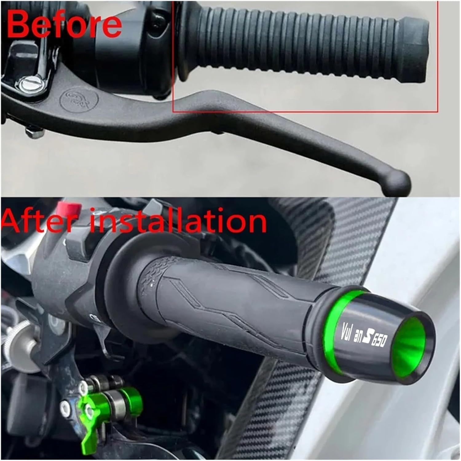 Motorcycle Handlebar End Plug For KA&WAS&AKI VULCANS650 2015-2024 Motorcycle Accessories Handlebar Grips Ends Bar Cap End Plug.