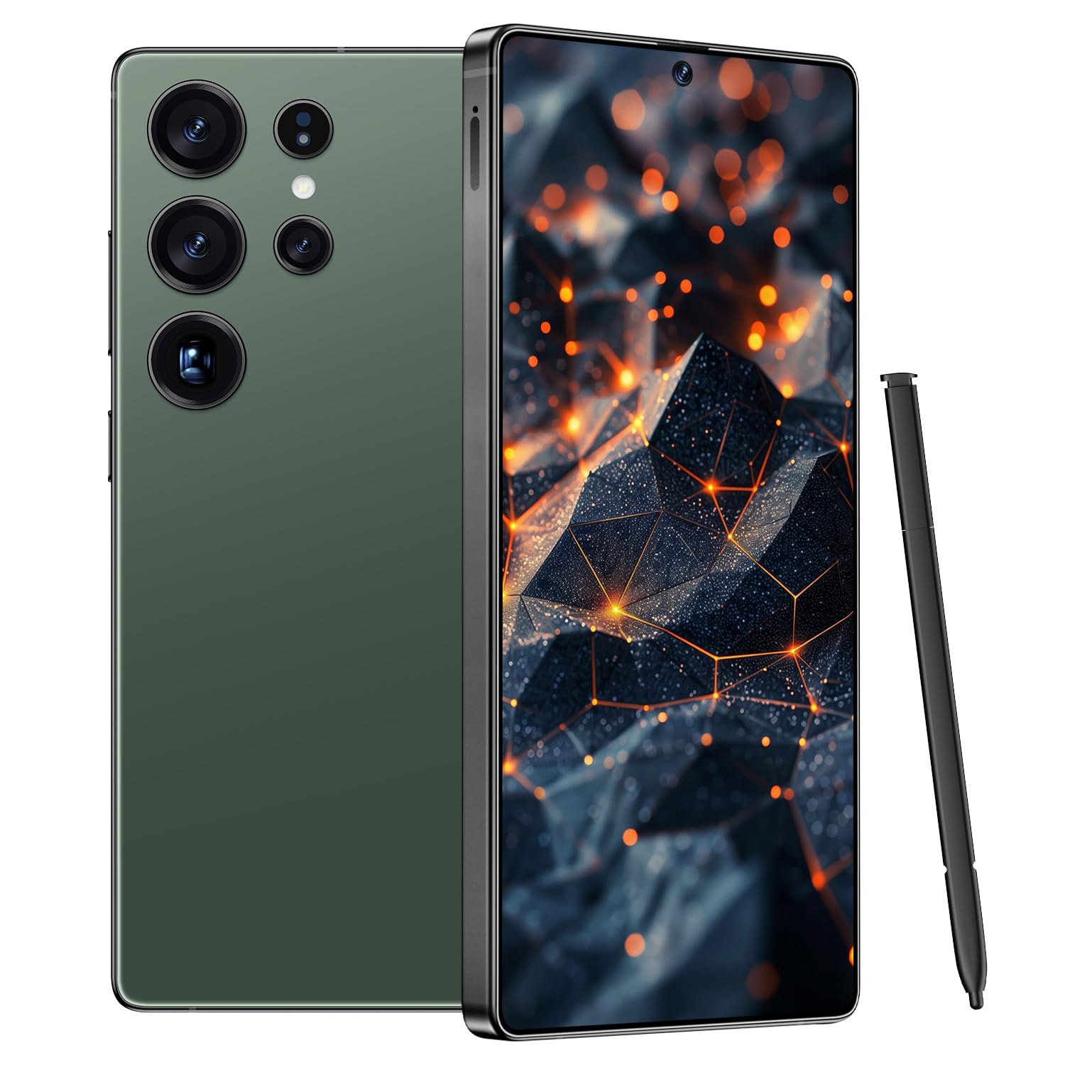 I25 Ultra Smartphone 8+256GB, 6.99" FHD+ Display, Snapdragon 8 Gen 3, 7000mAh, 68MP+108MP Cameras, Stylus Pen, Fingerprint & Face Unlock, GPS (Titanium Green)