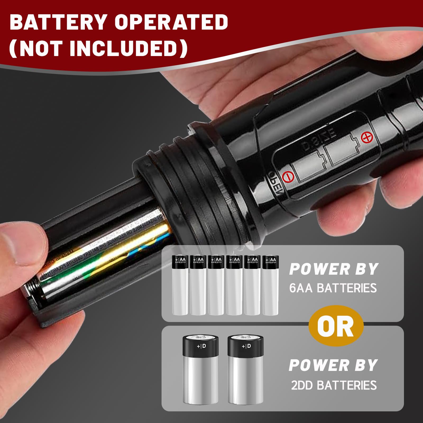 FUELIO Kraftstoff-Transferpumpe mit Düse, batteriebetriebene Kraftstoffpumpe mit 90 cm langem Schlauch, 2,2 GPM Umfüllpumpe für Wasser, Kerosin-Gaskanister