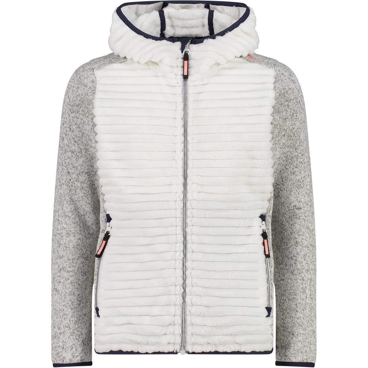 CMP - Kid G Jacket Fix Hood, Girl, B.Co Gesso, 116