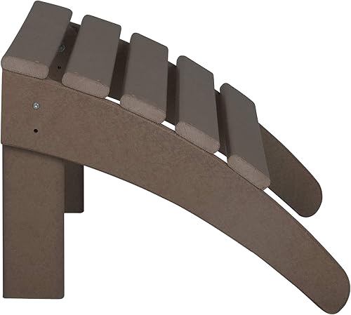 Vista 182 de WestinTrends Otomana para exteriores, reposapiés otomano Adirondack para patio, taburete de madera de polietileno para todo tipo de clima