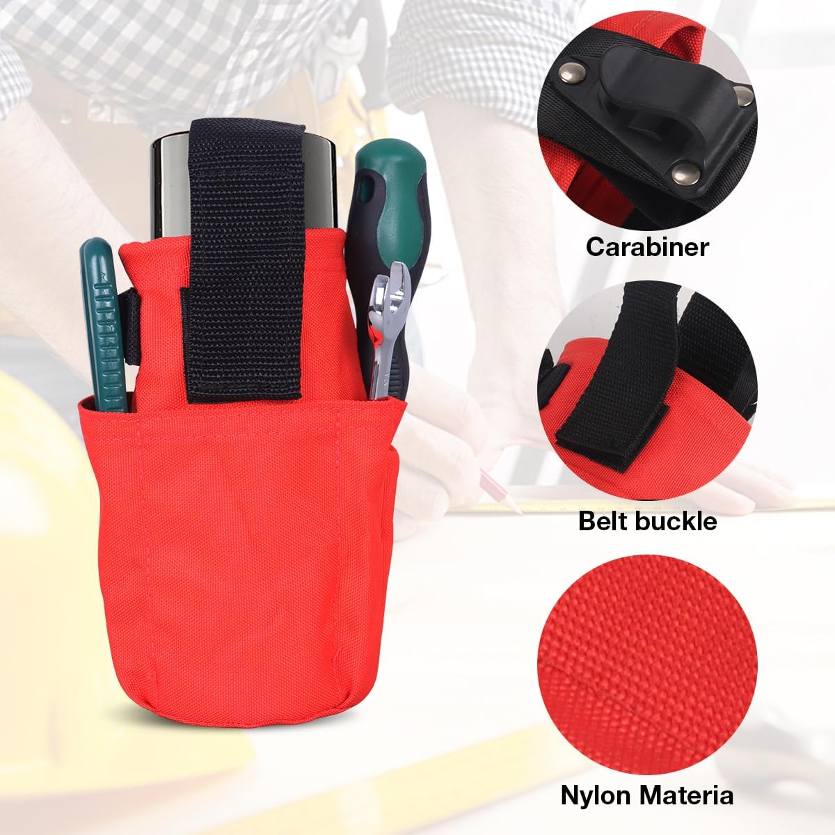 Spray Can Holster, Paint Can Holster Spray Bottle Holder Belt with Hook Designed Pockets for Pens, Pencils, Folding Ruler use at House Furnish Working (Without Pocket)