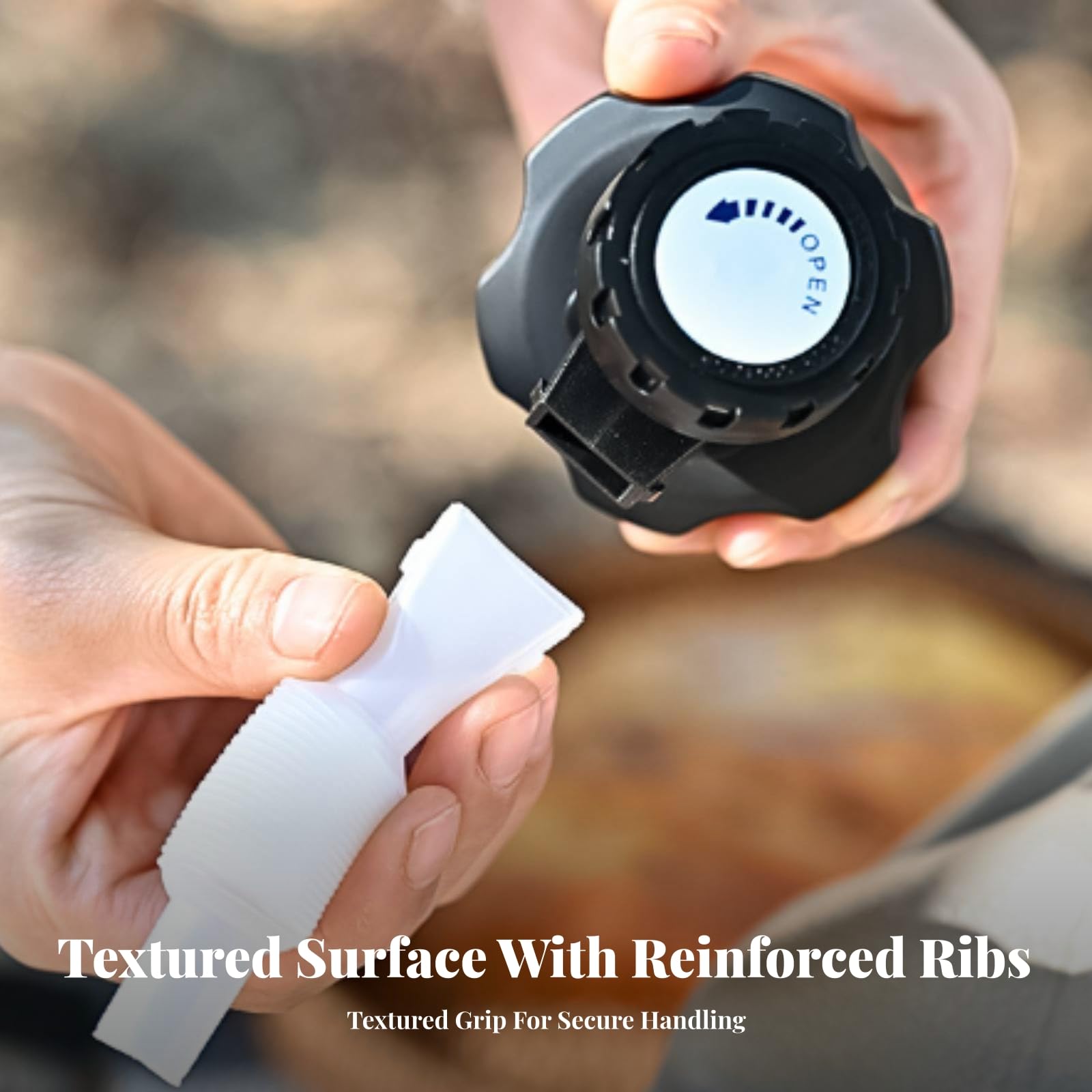 kowaku Garrafa Agua con Tapa Hermética | perficie xturizada, Tanque Agua 10 Litros con Grifo, Reutilizable, para Acampada, Negro