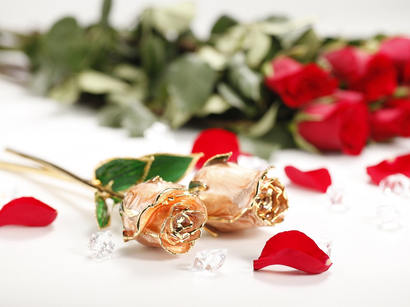 DEFAITH 金メッキ（1部24K） バラ 置物 DEFAITH 金メッキ（1部24K） バラ 置物｜楽天市場】24K 金メッキ バラ