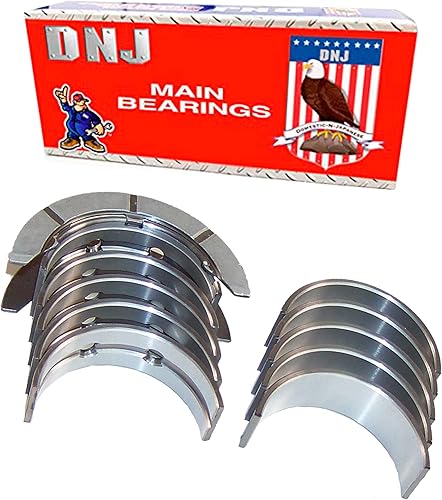 DNJ MB435.20 Oversize Main Bearings Set for 2001-2022 Ford, Lincoln, Mazda, Merc