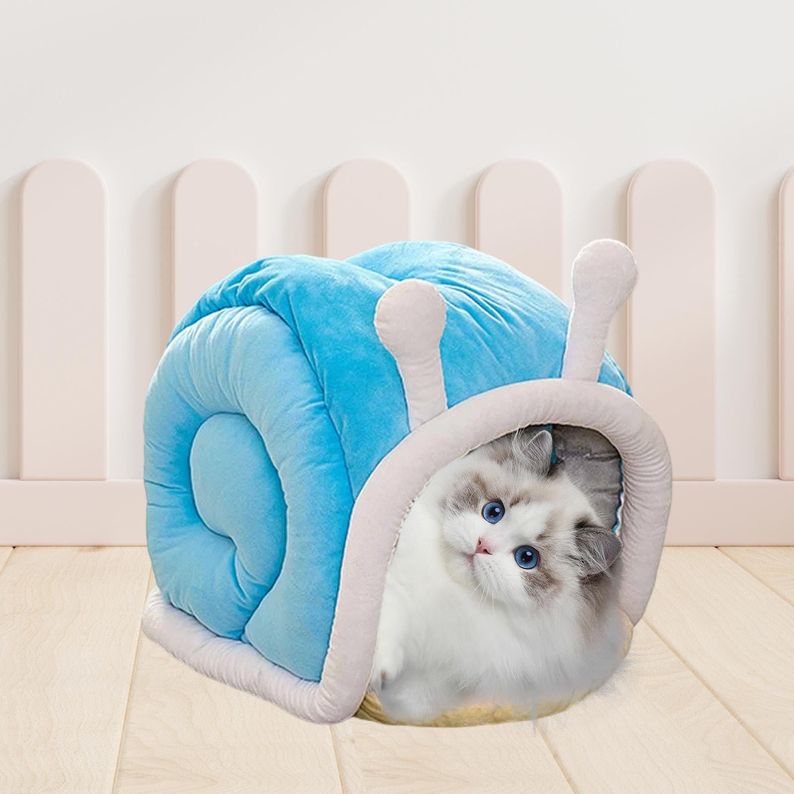 Niche de Couchage pour Chat, Unique, Facile à Nettoyer, légère, cachette, Accessoires multifonctionnels pour Animaux de Compagnie, Maison de Jeu pour, S 38cmx35cmx30cm