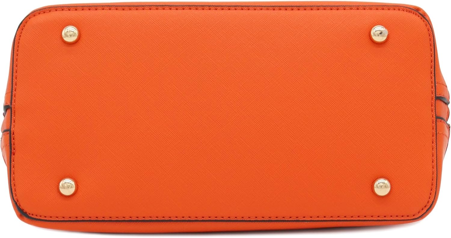 Zip-Around Saffiano Classic Dome Satchel - Image 5