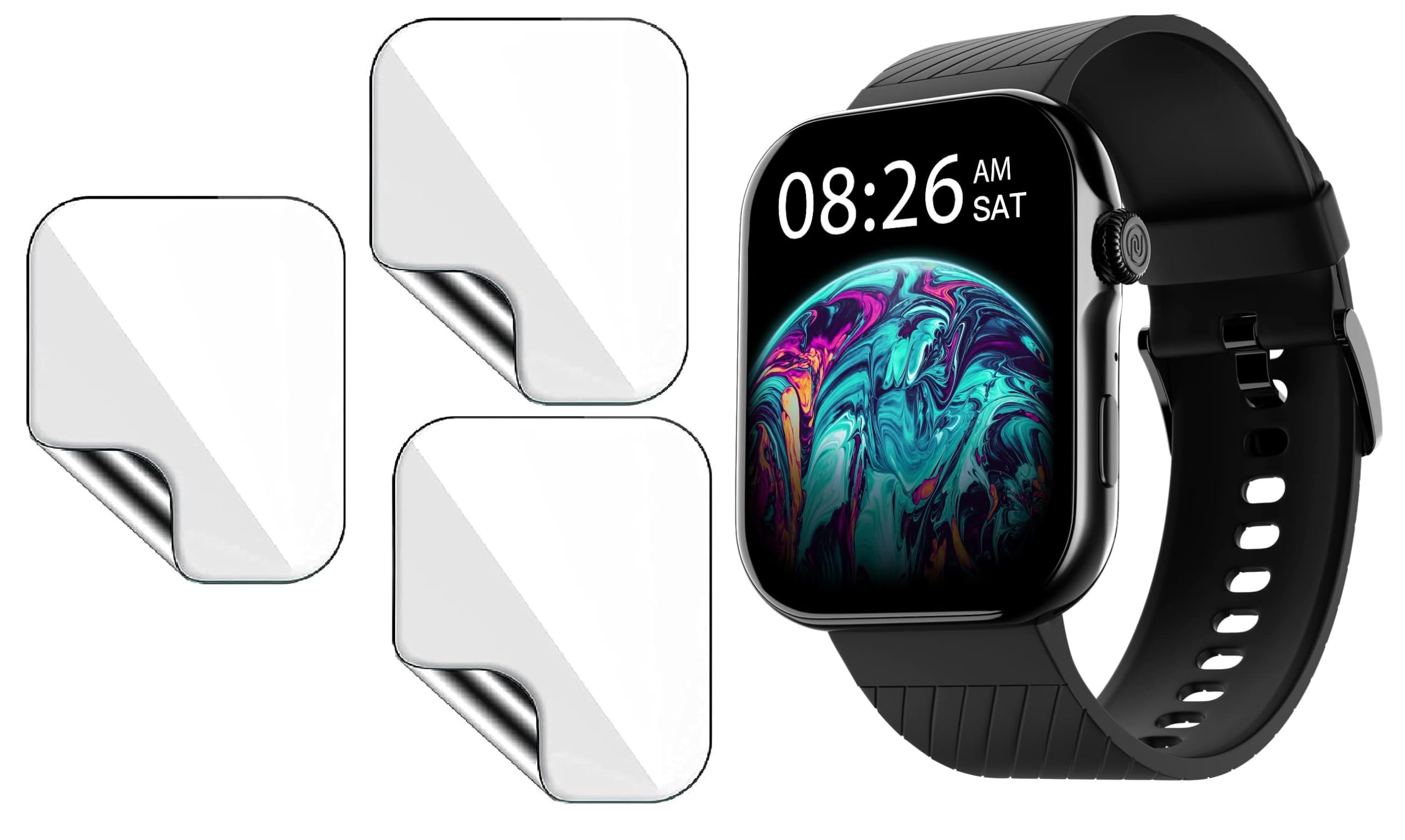 LiteKart |Pack 3| For Noise ColorFit Ultra 3 SmartWatch Screen Guard Scratch Guard Full Screen Protector Compatible for Noise ColorFit Ultra 3 1.96 Flexible HD Bubble Free (Pack of 3) (B0CLKM8L1V) Amazon Price History, Amazon Price Tracker
