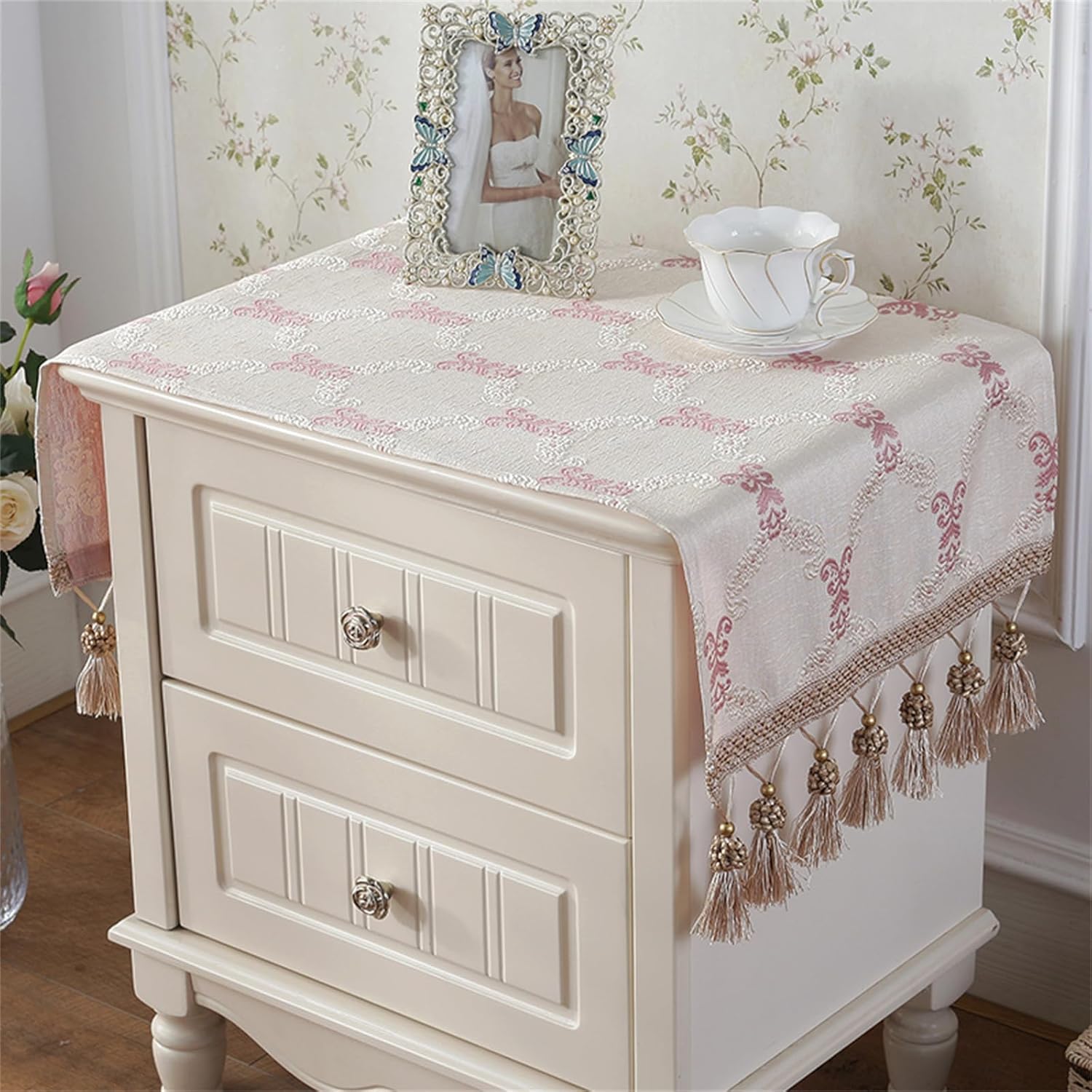 Utobanh Small Rectangle Tablecloth Nightstand Tablecloth