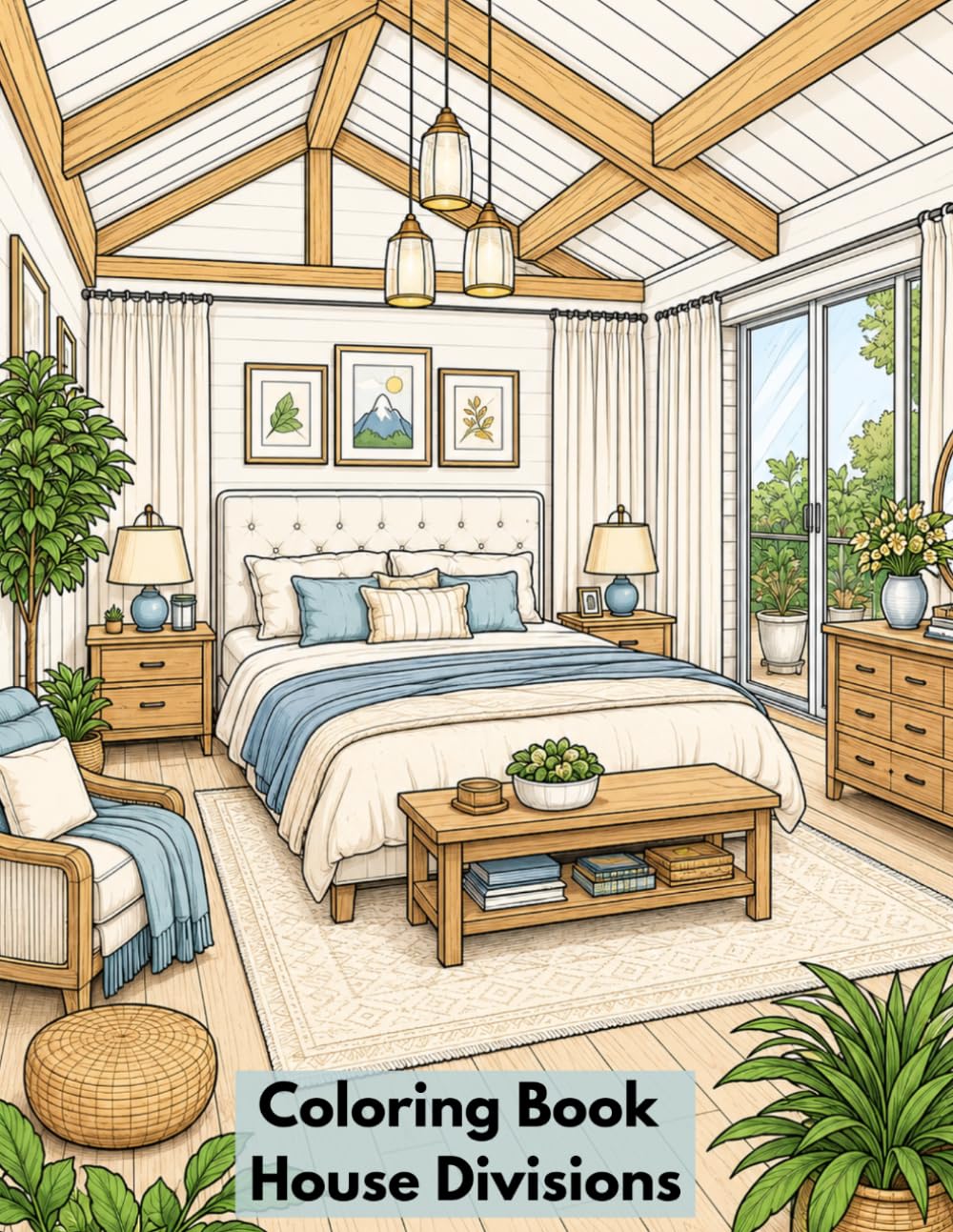 Modern Home Interiors Coloring Book: A Relaxing Collection of Stylish Contemporary Rooms, Cozy Spaces, and Elegant Home Designs