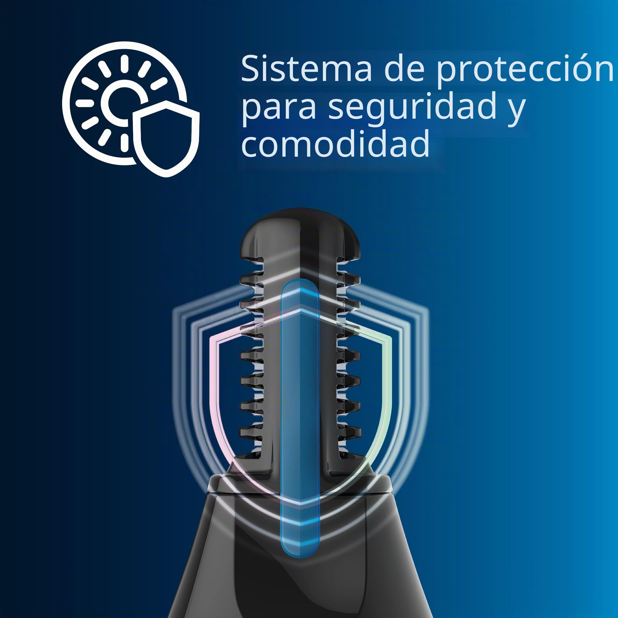 Philips Serie 3000 Recortador de vello nasal, recortador para el vello de la nariz, las orejas y las cejas con tecnología PrecisionTrim (modelo NT3650/16)