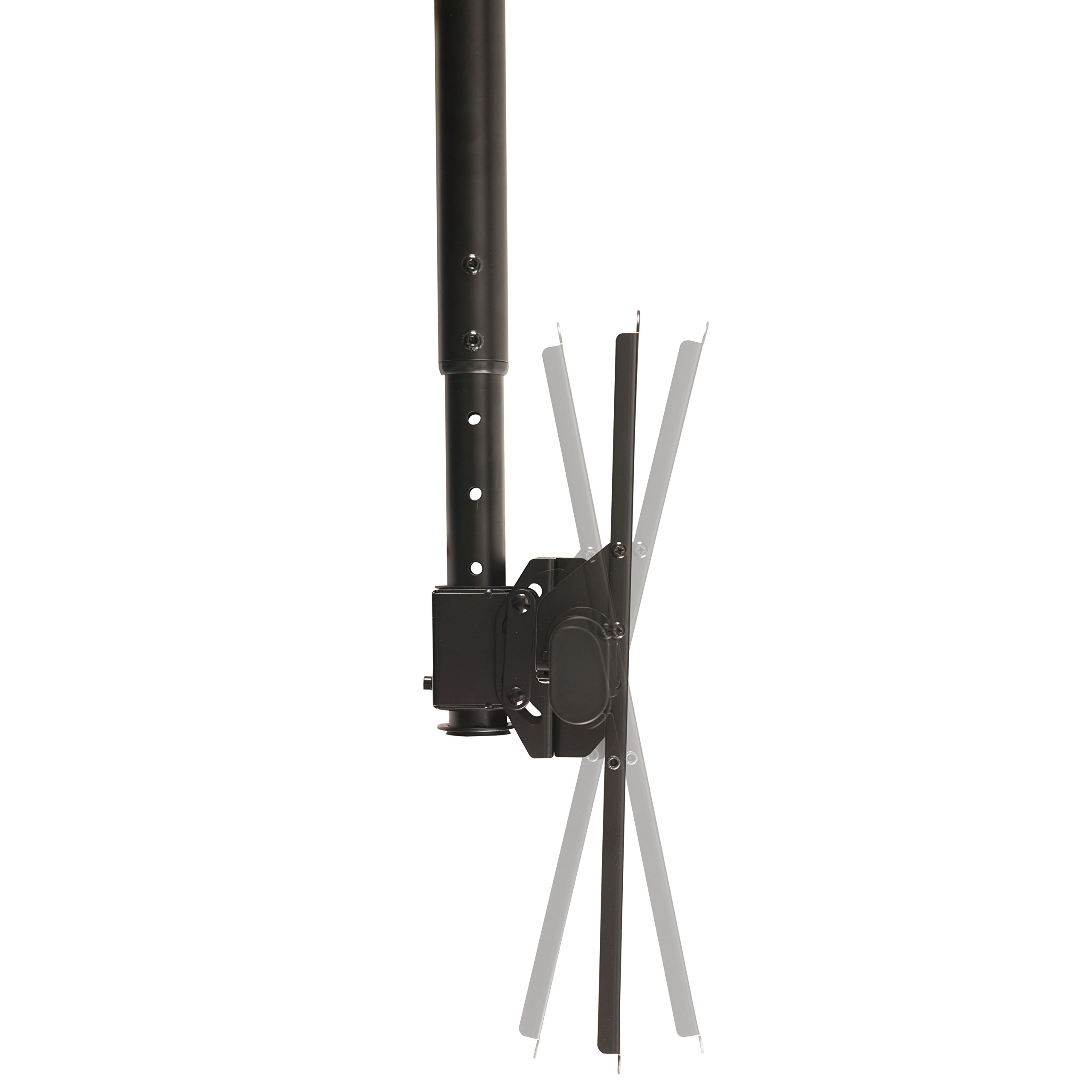 WALI TV Ceiling Mount Adjustable Bracket Fits Most LED, LCD, OLED and