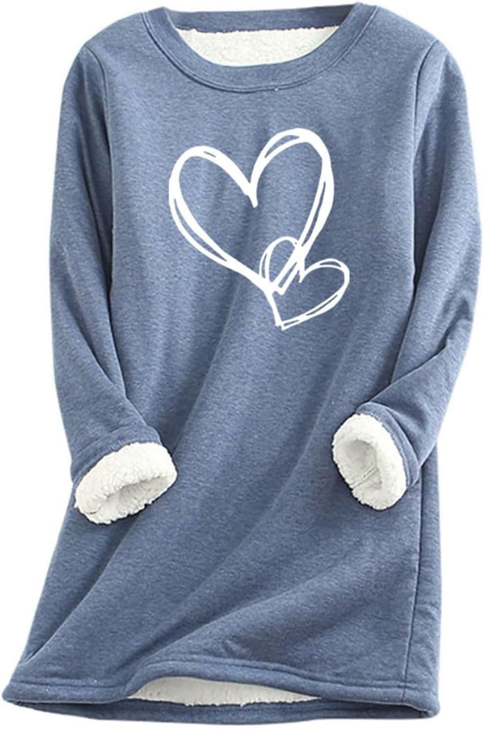 Chandail En Molleton Pelucheux à Manches Longues Pour Filles - Pull D'Hiver Chaud Et Confortable à Col Rond, Ultra Doux
