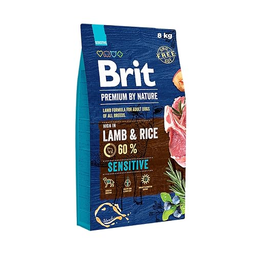 BRIT Premium by Nature Adult Sensitive Lamb and Rice - Dry Dog Food - 8 kg