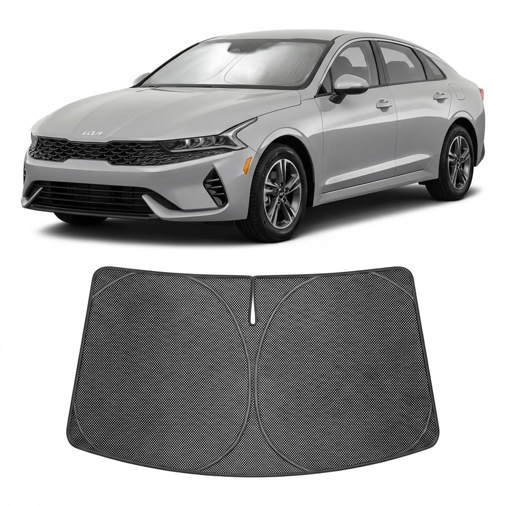Proadsy Custom Fit 2021-2026 Kia K5 Windshield Sun Shade, Blocks Heat
