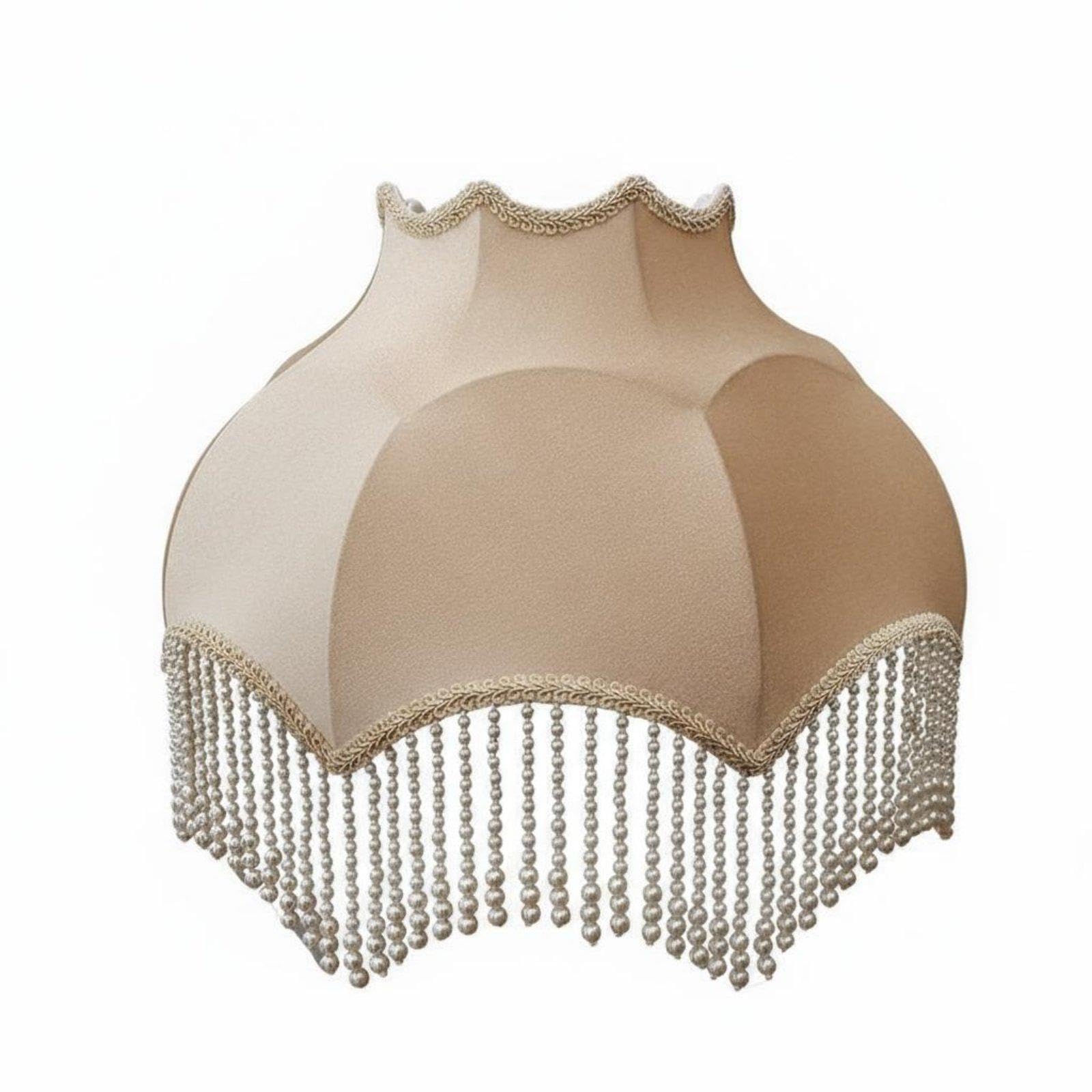 Velvet Fringe Lampshade Handmade Table Lamp Shade French Elegant Floor Lamp Shade for Lobby Area S Bottom E27 Mount-image-26