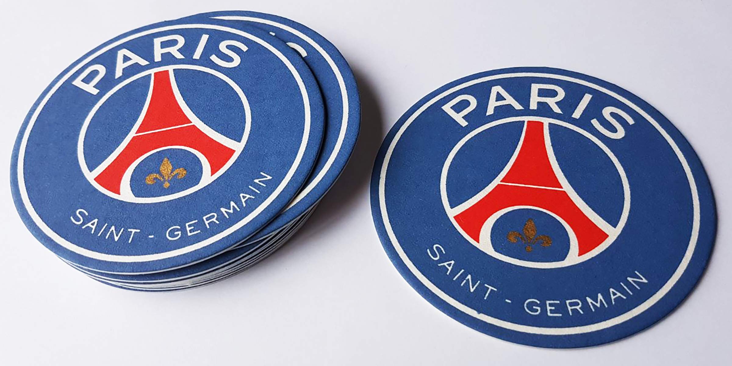 10 Sottobicchieri Ufficiali Paris Saint-Germain – Cartone 10 Cm – Collezione PSG - 3