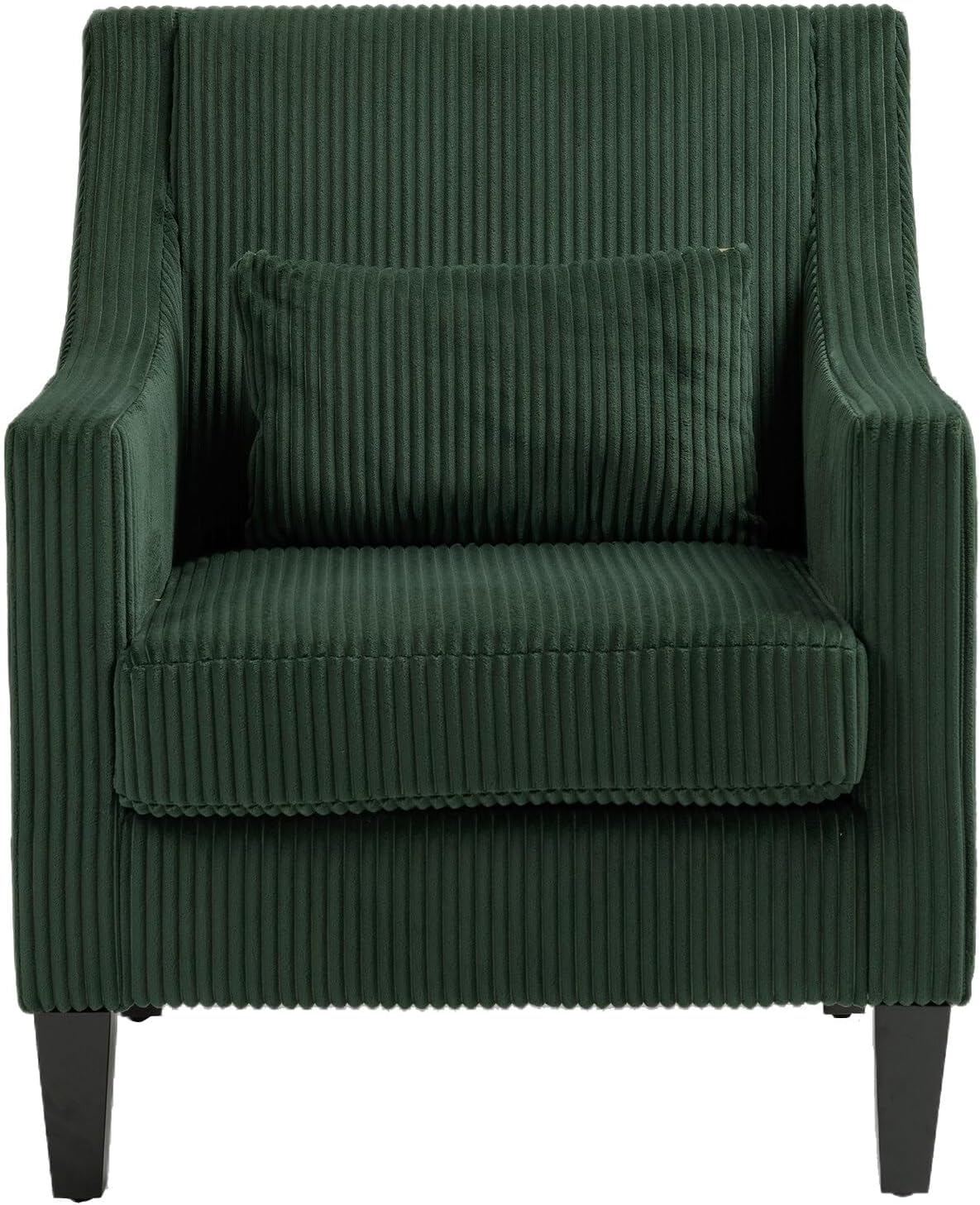Modern Accent Chair,Upholstered Armchair with Scooped Arms for Bedroom,Apartment,Studio,Office,Waiting Room