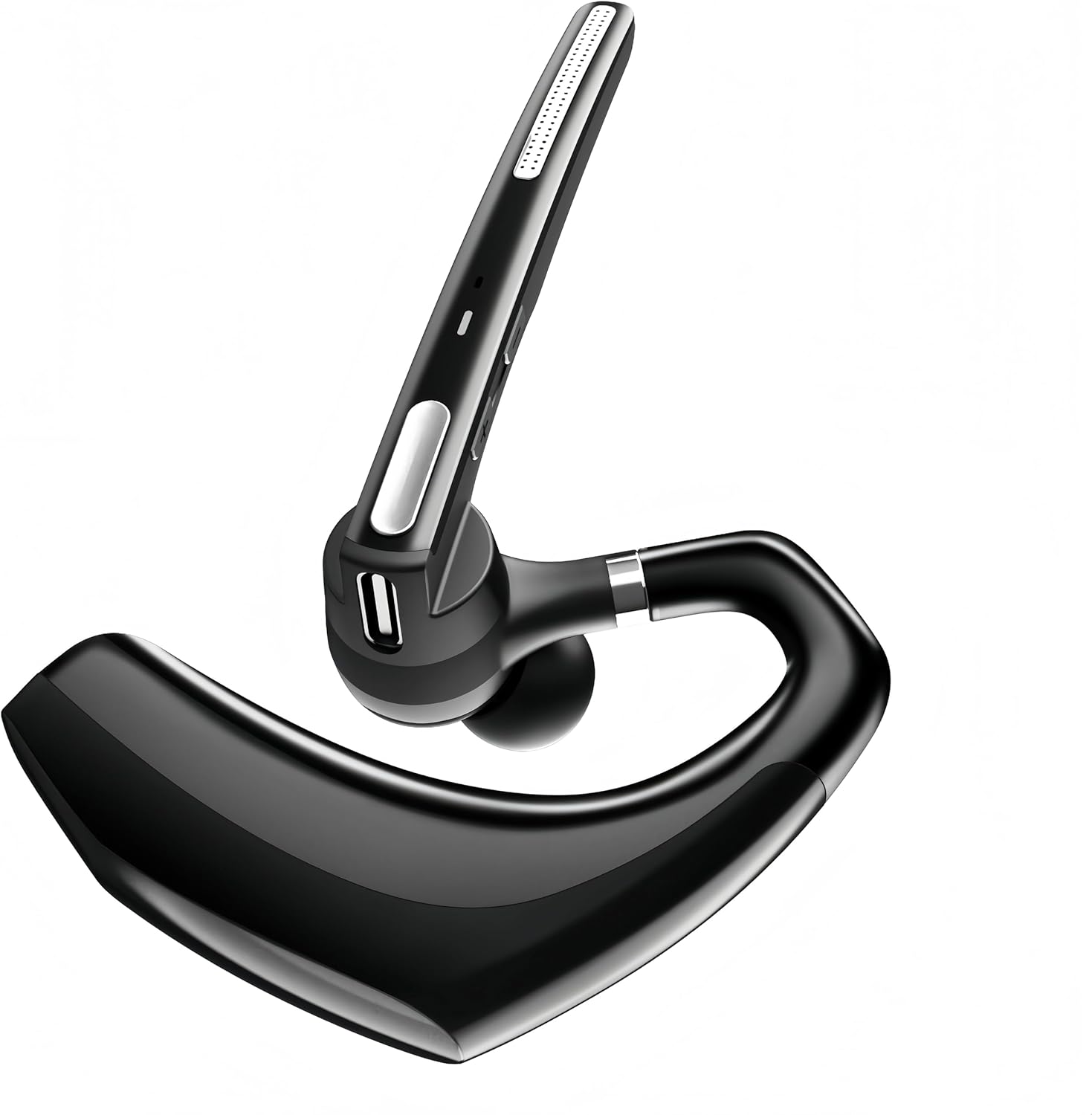 Wireless Headset,Bluetooth Headset with 500mAh Charging Case, Single Ear Bluetooth Cell Phone Headsets with Noise Canceling Mic for Office Business Driving