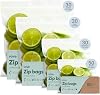 Vove Compostable Storage Bag Bundle, 140 Count Multi-Size SMLXL – Freezer Safe, Resealable, Non Toxic Bags for Food, Meal Prep & Snacks, Plastic-Free Eco Bags