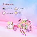 Whimsy Beauty Organic & Safe Sling Bag Makeup Kit | Safe, Non Toxic Beauty Set for Preteen & Teen Girls |Lip & Cheek Tint, Lip Gloss, Eye Glitter & Nail Polish | Vegan & Cruelty Free (Pack of 7) gallery image