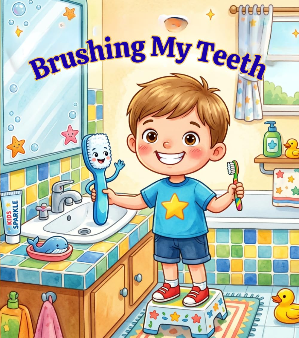 Brushing My Teeth: A Sparkly Smile Adventure kids daily habit story book (Good Habits for Little Kids)