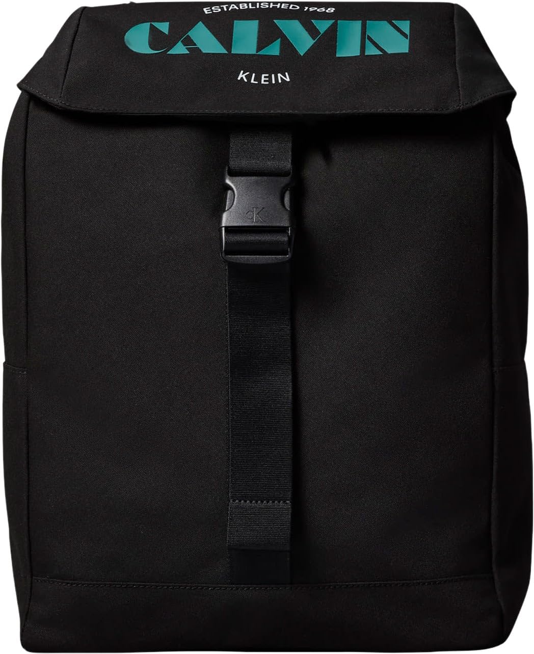 Calvin Klein Mochila Hombre Graphic Flap con logotipo, Negro (Black), Talla Única