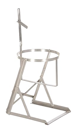 Vestil CAN-S Stainless Steel Manual Pail Tipper, 70 lbs Capacity, 12-1/2