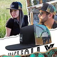 Vista 23 de Grace Folly - Gorra trucker unisex gorra de malla con cierre trasero negro (Black with Fade)