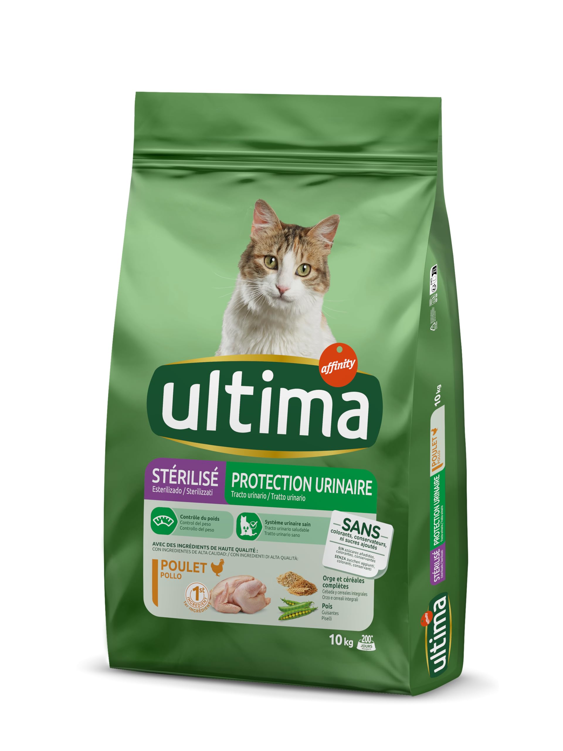 Ultima Sterilizzato tratto urinario - Cibo per gatti sterilizzati con pollo -​10 kg