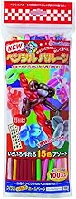 Suzuki Latex, Pencil Balloon, Pack of 100, 15 Assorted Colors