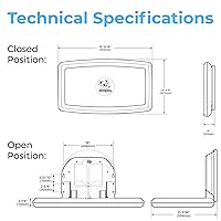 Vista 7 de Koala Kare Cambiador de bebé horizontal montado en superficie, modelo KB300-00 (beige)
