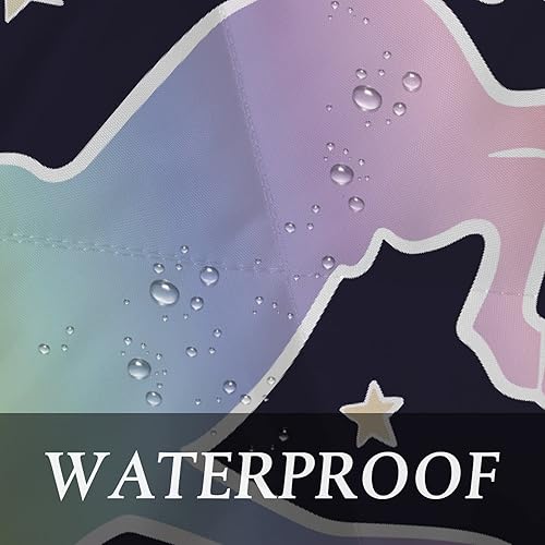 Miniatura 4 de Saco de dormir de unicornio arco iris galaxia espacio rosa bolsa de dormir para mochilero, camping, senderismo, al aire libre, clima frío y cálido,