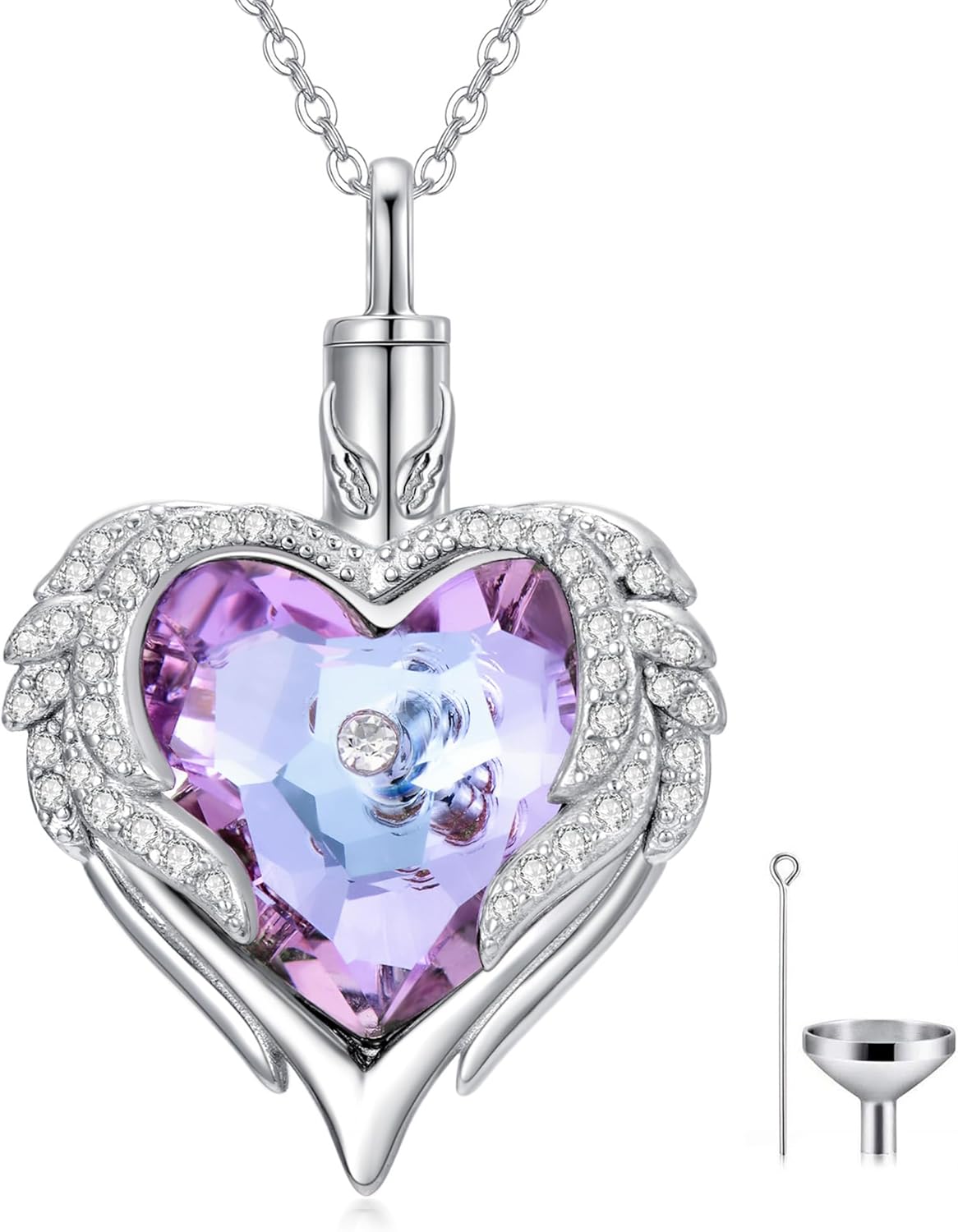 MONGAS Sunflower Cross/Sea Turtle/Phoenix/Angel Wing Urn Necklace for Ashes Sterling Silver Sunflower Cross/Sea Turtle/Phoenix/Angel Wing Cremation Jewelry for Ashes for Women