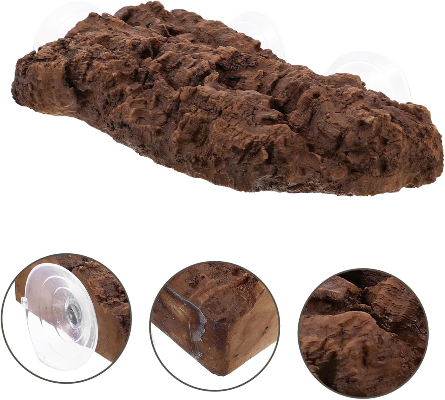 Abaodam Turtle Basking Platform for Aquatic Turtles Sturdy Resin Elevated Reptile Resting Terrace UV Lighting Accessory