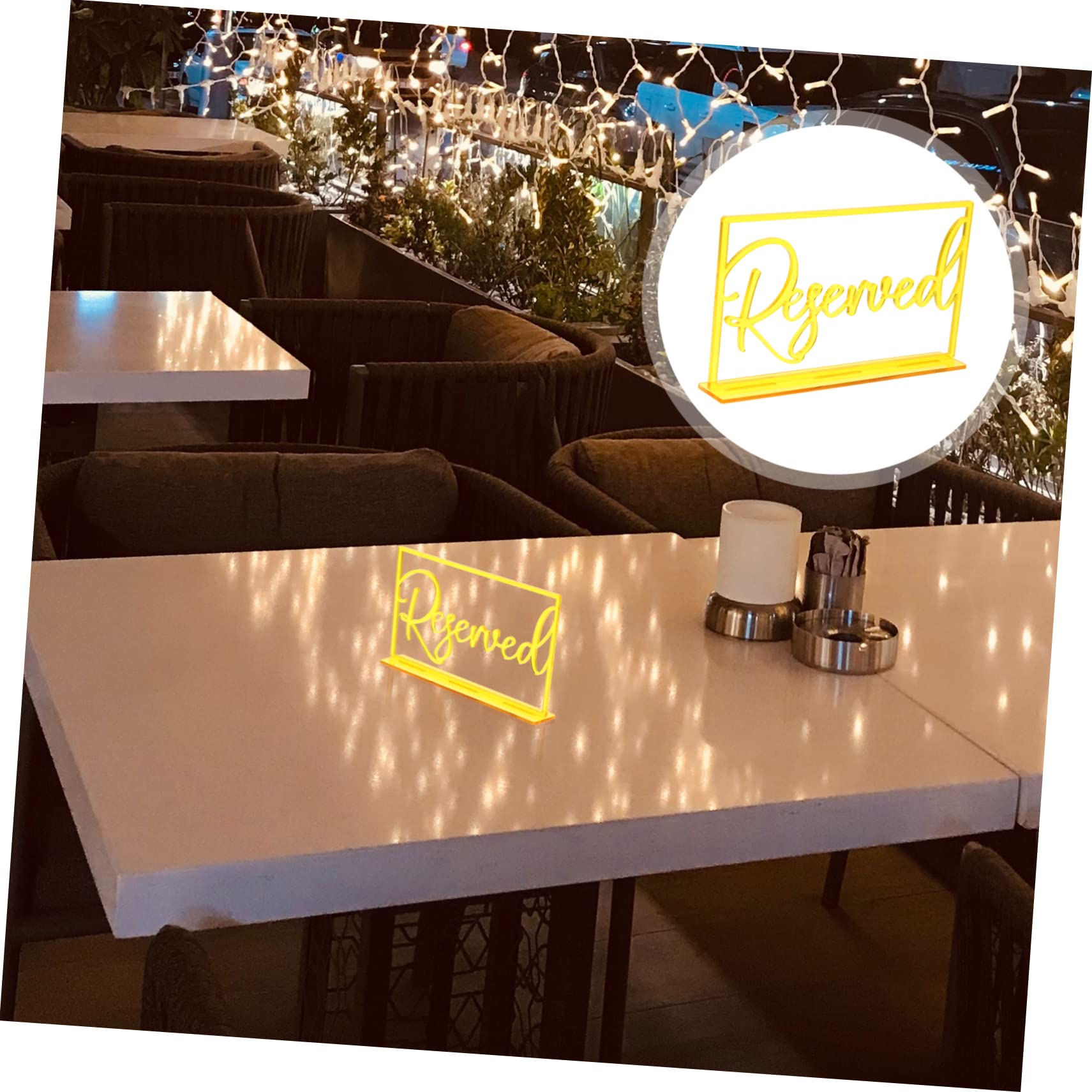 PRETYZOOM 12pezzi Cartellini Riservati Eleganti Per Matrimonio e Eventi Da Segnaposti Decorativi Acrilico Per Ristoranti e Feste Design Raffinato e Pratico Per Cerimonie e Ricevimenti