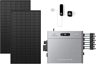 Zendure SolarFlow 2400 Pro + 1 D0-Zähler + 2 515W Solarpanels | Balkonkraftwerk mit Speicher 2,4kWh, Plug & Play, 4 MPPT, 2400W Bidirektionales AC, 4800W PV-Eingang, bis 16,8kWh Erweiterbar
