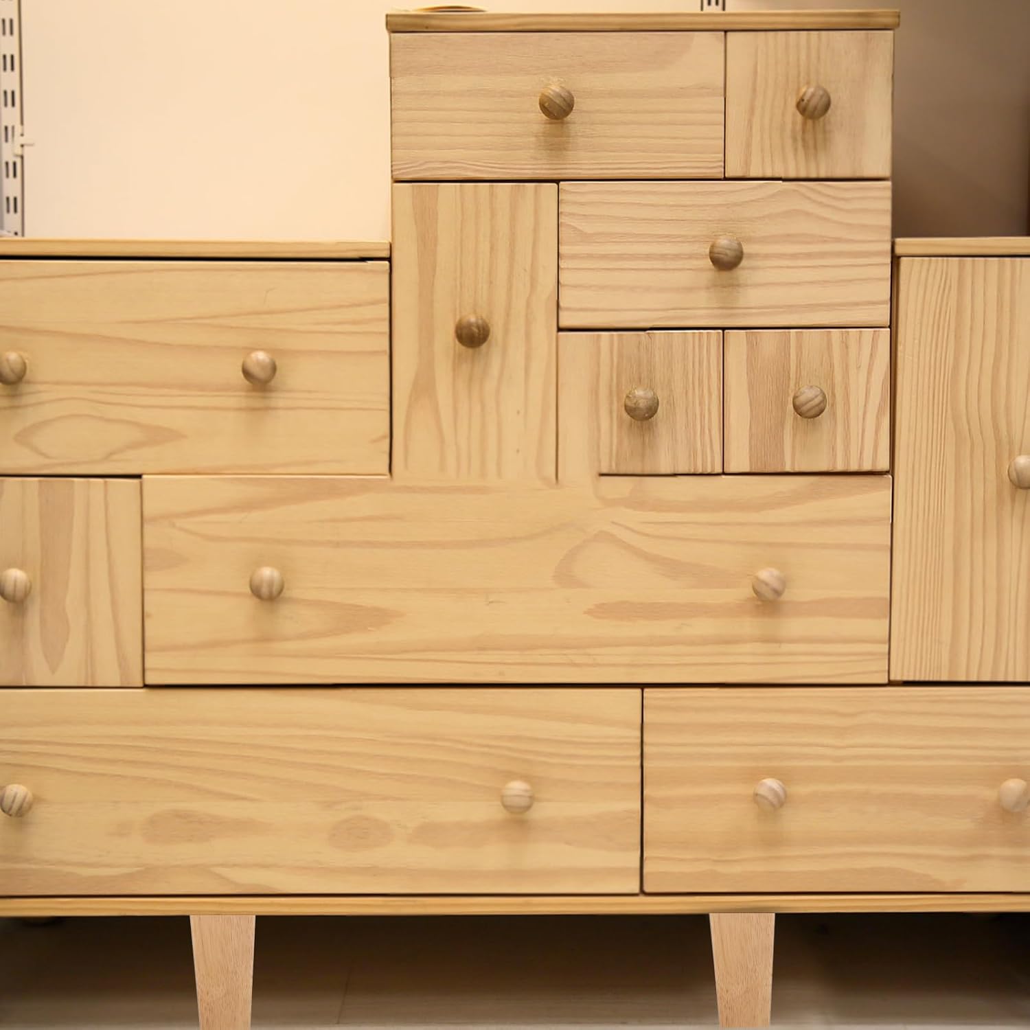 8Pcs Square Wooden Furniture Legs: 4 Inch Height Sofa Legs - Furniture Armchair Cabinet Feet for Sofa Couch Bench Couch Dresser