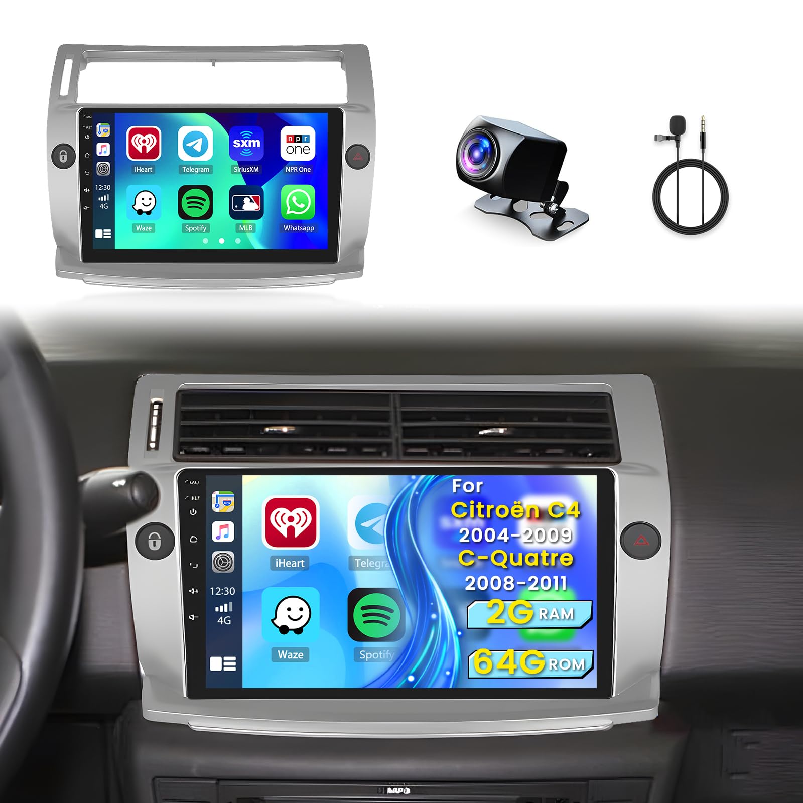Poste radio Citroën C4 résolvant les problèmes de navigation et bluetooth - 8