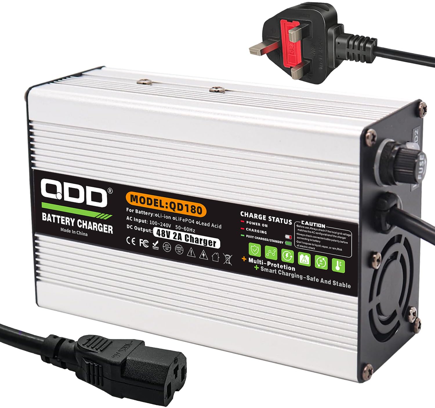 QDD Caricatore acido al piombo del caricabatteria 55.2V 48V utilizzato per la batteria al piombo del gel VRLA OPZV del AGM di 48V