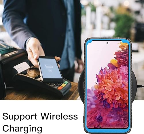 Miniatura 8 de Asuwish Funda de teléfono para LG X ChargeFiesta 2 LTEX Power 3X5LV7, híbrida, a prueba de golpes, a prueba de caídas, accesorios de celda