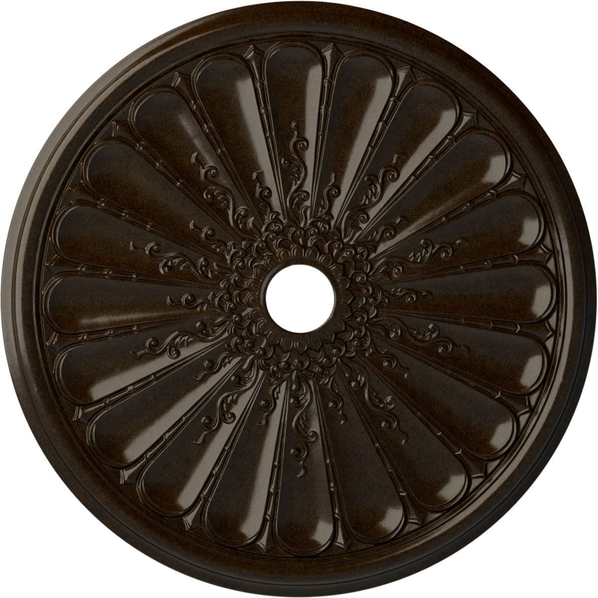 Médaillon de plafond Kirke 78cm bronze antique pour lustre
