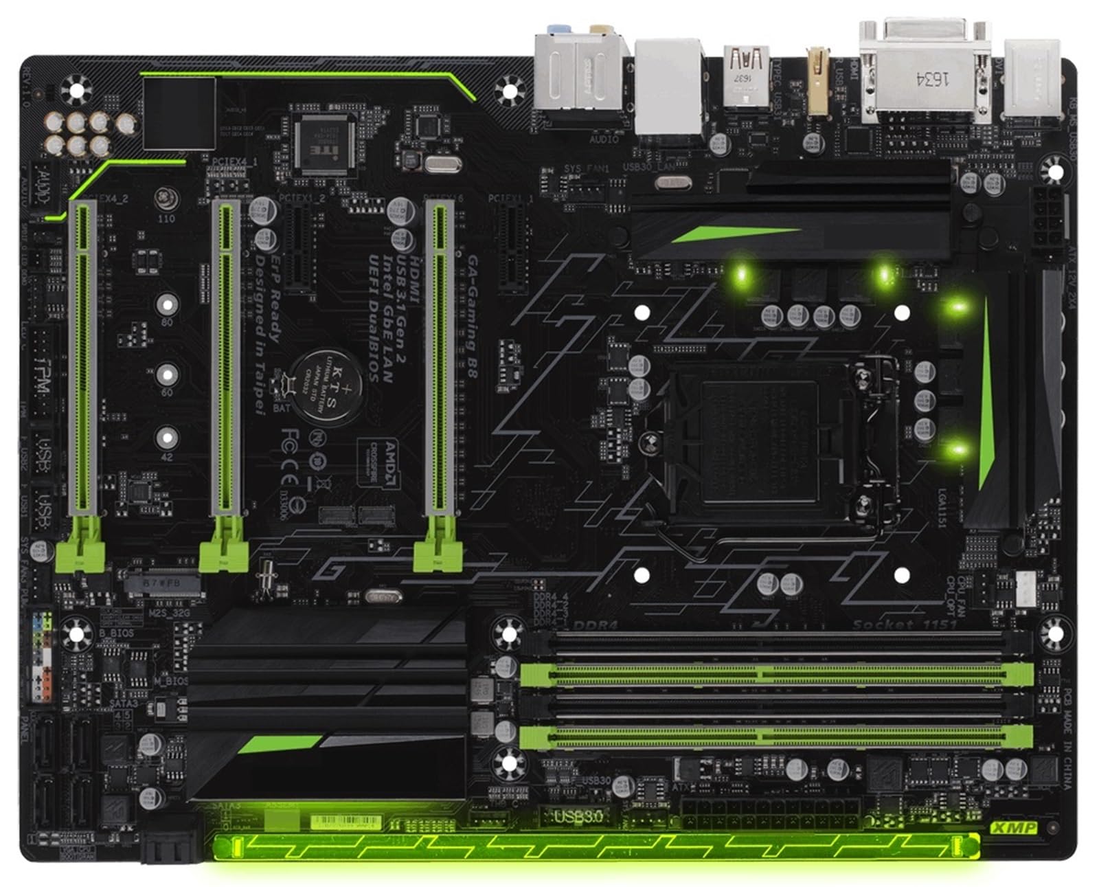 Carte mère GA B8 performance stable Intel 6e/7e génération DDR4